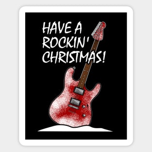 Have A Rockin' Christmas Electric Guitar Magnet